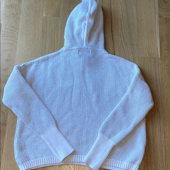 SOLD RACHEL ZOE Soft Cotton Chunky Knit Sweater with Hood Hoodie Hoody Warm Cozy - Picture 6 of 16